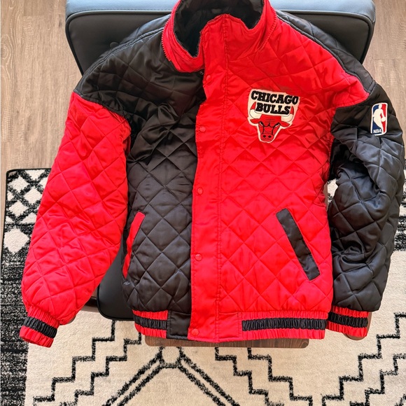 NBA Other - NBA Chicago Bulls Red and Black Puffer Jacket